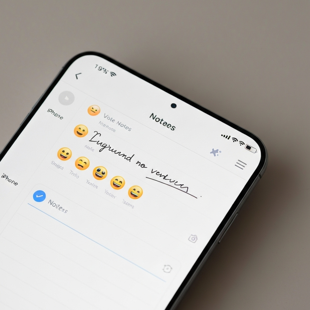 Notes screen